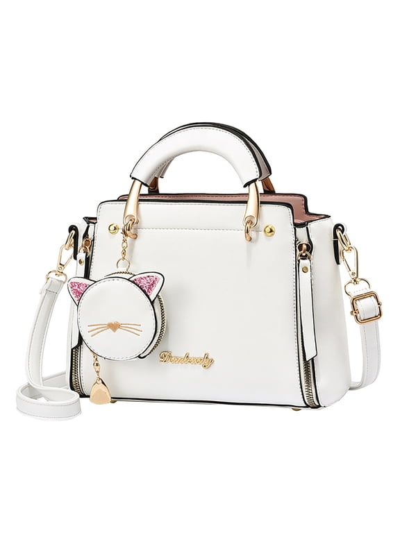 Pu Leather Crosscody Body for Women Classic Tote Handbags Fashion Top Handle Purse Large Capacity Shoulder Bags