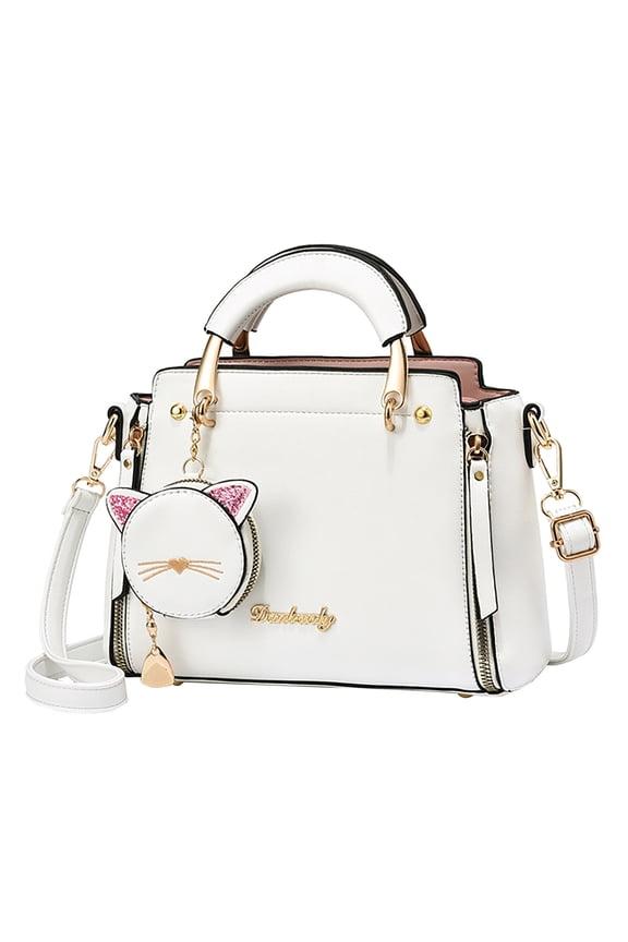 Pu Leather Crosscody Body for Women Classic Tote Handbags Fashion Top Handle Purse Large Capacity Shoulder Bags