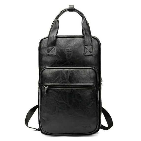 Pu Leather Drumsticks Bag Backpack Soft Storage Case Percussion Accessories