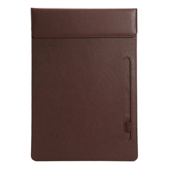 Pu Leather Hardboard Office Clipboard, Clip A4 Letter Size Clip Boards with Pen Holder for Office ,Home by Weiweigg