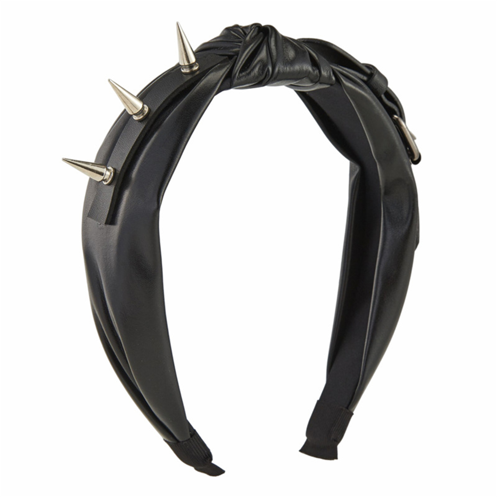 Pu Leather Headband Headband Gothic Tiaras Knotted Headband 