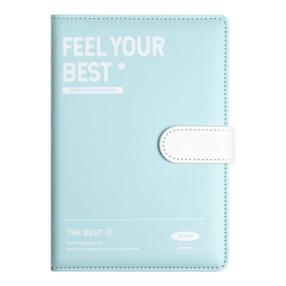 Pu Leather Journal Notebook with Closure, A5 Lined Inspirational Writing Diary, Thick No Bleed Paper, for Women Men scholars Business, Notebook *1