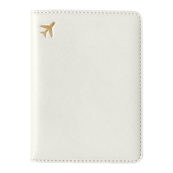 Pu Leather Passport Holder with Rfid Blocking, Travel Document Organizer Wallet with Card Slots Photo Pocket, Multi-Functional Organizer for Women Men, 1 Card Pack