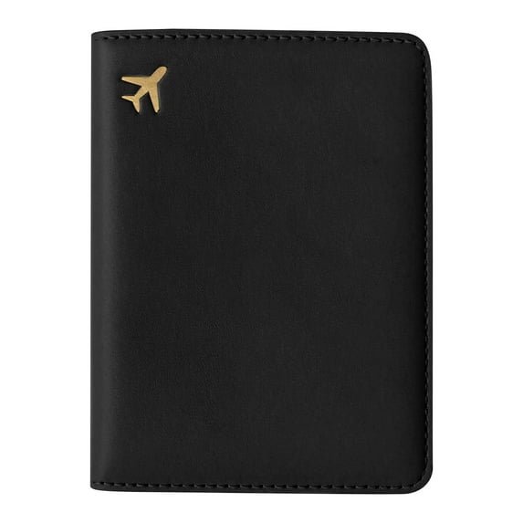 Pu Leather Passport Holder, Rfid Blocking Travel Organizer, Pu Leather Passport Holder, Rfid Blocking Travel Document Organizer with Card Slots & Photo Pocket for Secure Trips, by Goohae