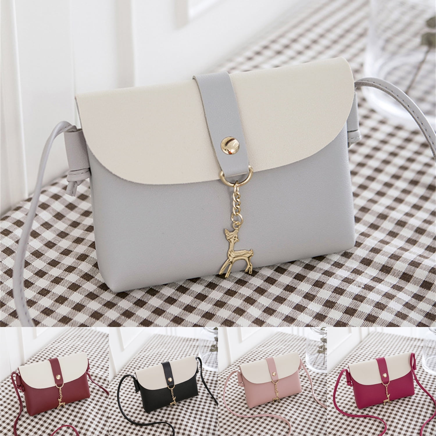TOP BAND Color-Block Crossbody Bags for Women Leather Cross India | Ubuy