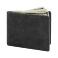thumbnail image 1 of Pu Leather Wallet,Men’s Wallets, Stylish Bifold Wallets for Men Tsv Men's Bifold Wallet Slim Minimalist Front Pocket Wallet Id Window Card Case Rfid Blocking Wallet with 6 Slots Slots Purse(Black), 1 of 7