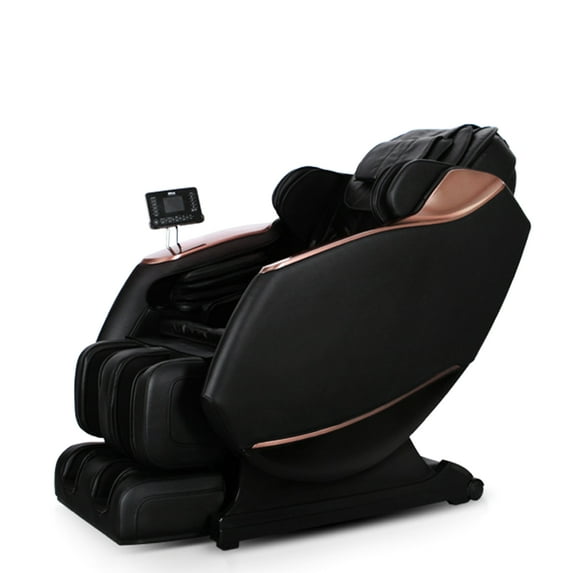 Pu Leather Zero Gravity Chair With Heat Function, Voice Commands & Massage Programs Full Body Airbag Recliner Massage, Touch Screen Mini Remote