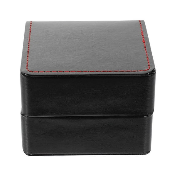 MERRYHAPY 1Set Lightweight Black Watch Case PU Material Travel Storage Box