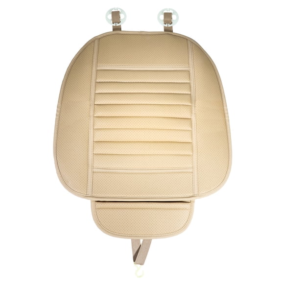 NIAIZEK 1Pc Beige Car Front Seat Cover Waterproof Non Slip with High Elastic Sponge Cushion