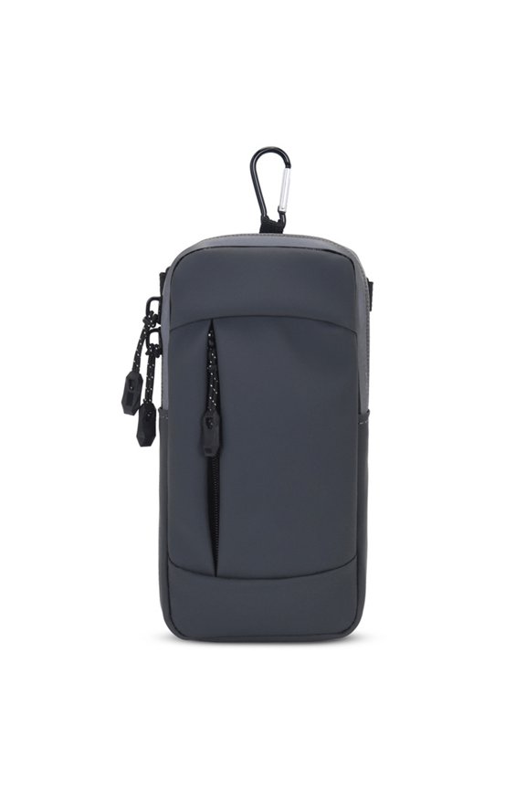 Pu Sports Running Mobile Phone Arm Bag Men'S One-Shoulder Diagonal Wrist Bag Fitness Equipment - grey