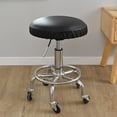 thumbnail image 1 of Pu Waterproof Round Stool Cover Lift Chair Cover Reinforced Force Universal Round Stool Cover Bar Beauty Barber Shop Round Chair Cover  Fits Diameters From 35-45cm 1Pcs, 1 of 8