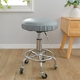 thumbnail image 1 of Pu Waterproof Round Stool Cover Lift Chair Cover Reinforced Force Universal Round Stool Cover Bar Beauty Barber Shop Round Chair Cover  Fits Diameters From 35-45cm 1Pcs, 1 of 9