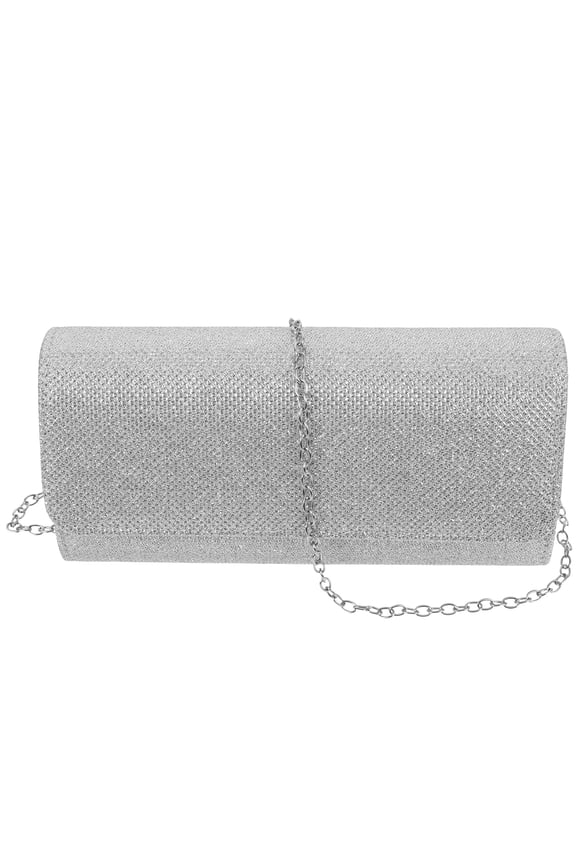 Pu Zinc Alloy Tote Bag Glitter Evening Western Style Envelope The Chain Women's