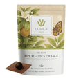 thumbnail image 1 of Pu-erh Shu Tea Resin with Orange - Ripe Puer Fermented Dark Tea from Yunnan | Pu'er Tea Concentrate | 30 Individually Wrapped Pieces, 1 of 5
