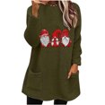 thumbnail image 1 of PuLe Christmas Sweaters for Women 2024 Long Sleeve Crewneck Cute Snowman Print Pullover Shirts Artificial Fleece Warm Tops with Pockets, 1 of 4