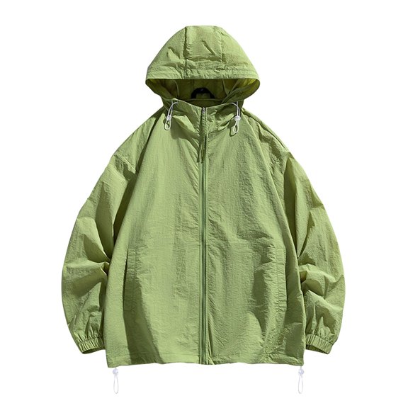 PuLe Hoodies for Men Men's Color Matching Thin Fall Outdoor Windbreaker Slim Fitting Long Sleeved Hooded Sun Protection Suit Outdoor Sprinter Jacket Coat Jackets for Men