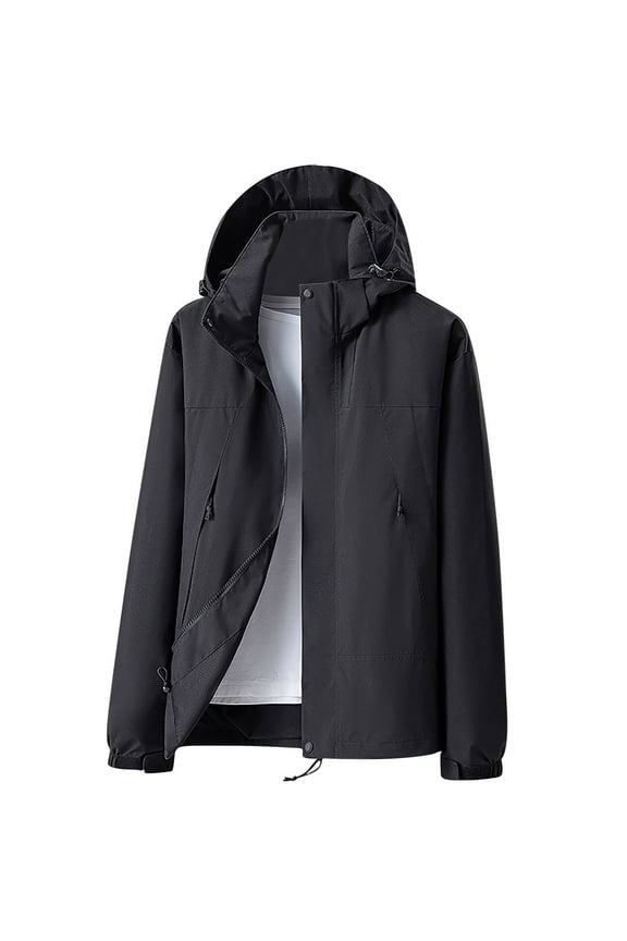 PuLe Hoodies for Men Men's Color Matching Thin Fall Outdoor Windbreaker Slim Fitting Long Sleeved Hooded Sun Protection Suit Outdoor Sprinter Jacket Coat Jackets for Men