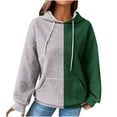 thumbnail image 1 of PuLe Hoodies Oversized Hoodies for Women, Fall Fashion 2024 Waffle Hooded Sweatshirts Drawstring Long Sleeve Pullover Hoodies, 1 of 4