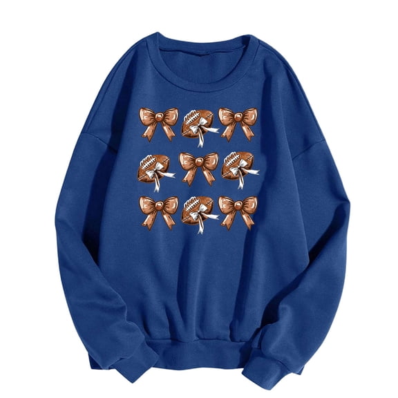 PuLe Hoodies Women's hoodie baseball print long sleeved round neck loose top hoodie hooded hoodie
