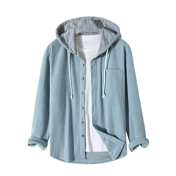 PuLe Hoodies for Men Boys Solid Color Top Casual Hooded Top Long Sleeved Hooded Top