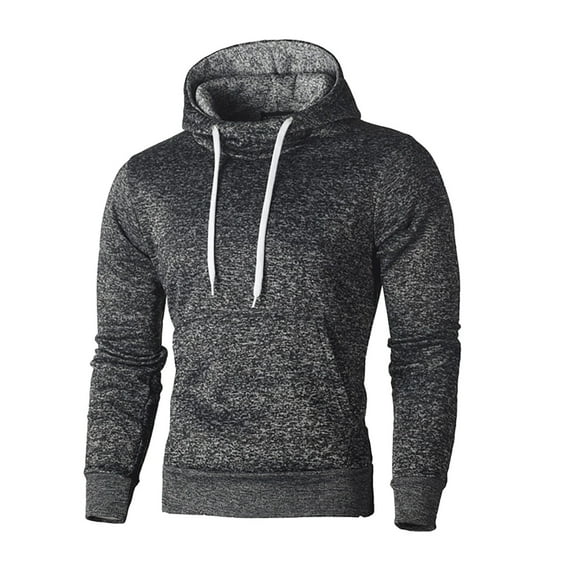 PuLe Hoodies for Men Men's Hooded Pullover Casual Loose Solid Color Hoodie Top Jacket