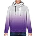 thumbnail image 1 of PuLe Hoodies for Men Men's Printed Long Sleeved Round Neck Hooded Sweatshirt, 1 of 4