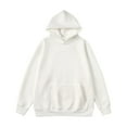 thumbnail image 1 of PuLe Hoodies for Men Men's Solid Color Casual Brief Pocket Long Sleeved Hooded, 1 of 8