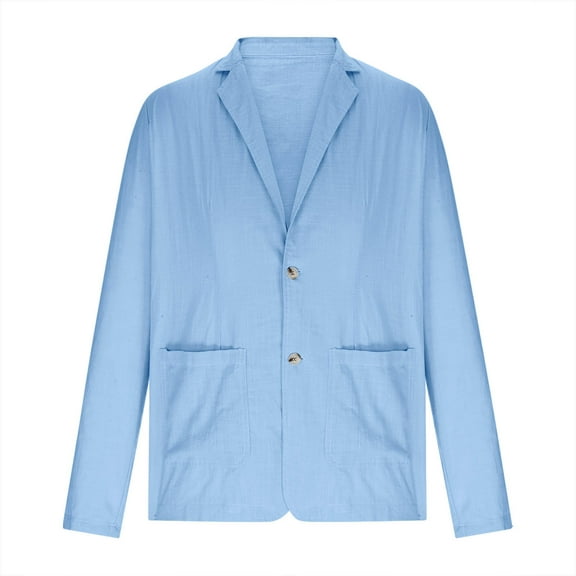 PuLe Jackets for Men Man Long Sleeve Fashion Relaxation Pocket Lapel Top Button Shirt Cardigan Coat