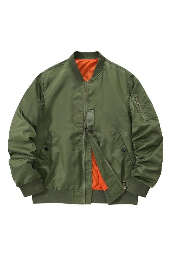 PuLe Jackets for Men Men's Baseball Jacket Solid Color Design Zipper Pocket Sports Workwear Long Sleeved Hooded Casual Jacket