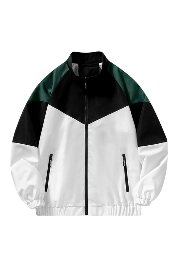 PuLe Jackets for Men Men's Fashion Casual Sports Slim Long Sleeve Hoodless Casual Coat/jacket