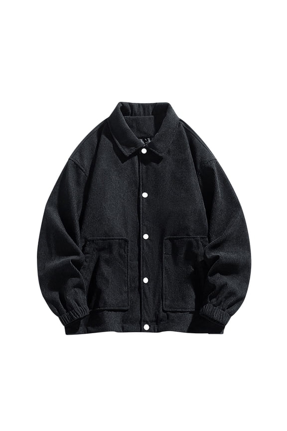 PuLe Jackets for Men Men's Solid Color Casual Loose Fitting Long Sleeved Hooded Jacket Long Sleeve Hoodless Casual Outwear Jackets