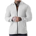 thumbnail image 1 of PuLe Jackets for Men Men's Solid Zipper Long Sleeve Jacket Men's Casual Cardigan, 1 of 6