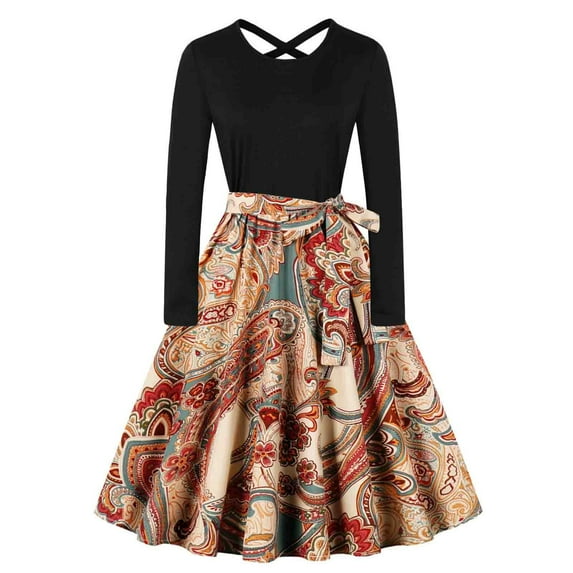PuLe Long Sleeve Dress for Women Fall Fall Dresses for Women 2024 Casual Formal Wedding Guest Long Sleeve Dresses Homecoming Birthday Plus Size Dress