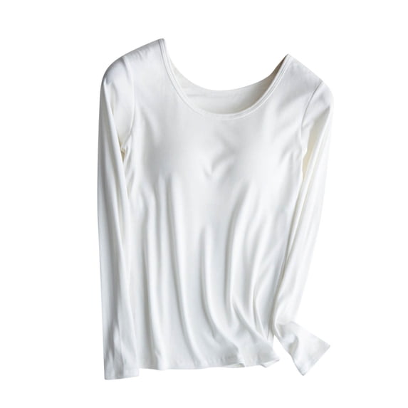 PuLe Long Sleeve Shirts for Women Women's Ultrathin Modal Thermal Baselayer Top Scoop Neck Long Sleeve Undershirt