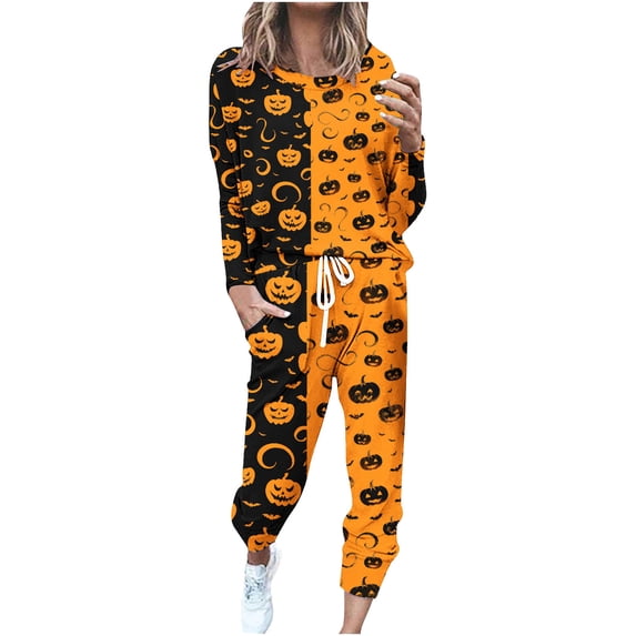 PuLe Long Sleeve Tops for Women Womens 2 Piece Tracksuit Fall Outfits 2024 Crew Neck Long Sleeve Sweatshirts & Sweatpants Lounge Sets Sweatsuits