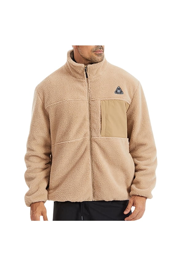 PuLe Men's Artificial Fleece Stand Up Collar Single Control Four Zone Heating Thermal Clothing Zipper Opening Usb Charging Dc Dual Connector Long Sleeved Hooded Casual Jacket