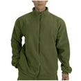 thumbnail image 1 of PuLe Men's Full Zip Fleece Jacket Lightweight Soft Cozy Mock Neck Outdoor Hiking Jackets Long Sleeve Casual Warm Coat with Pockets, 1 of 3