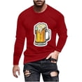 thumbnail image 1 of PuLe Men's Hoodie Men's Fashion Long Sleeve Oktoberfest T Shirt Casual Beer Pub Prints Sports Tops Mens A Shirt Men Shirt, 1 of 5