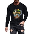 thumbnail image 1 of PuLe Men's Hoodie Men's Fashion Long Sleeve Oktoberfest T Shirt Casual Beer Pub Prints Sports Tops Mens A Shirt Men Shirt, 1 of 5