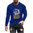 thumbnail image 1 of PuLe Men's Hoodie Men's Fashion Long Sleeve Oktoberfest T Shirt Casual Beer Pub Prints Sports Tops Mens A Shirt Men Shirt, 1 of 5
