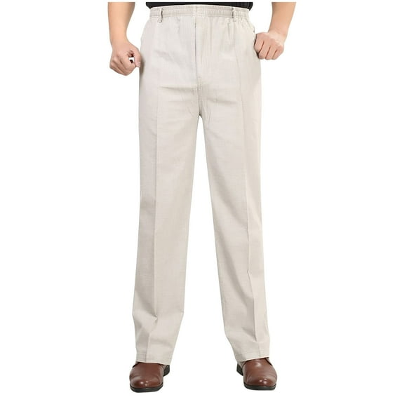 PuLe Men's Pants Business Pants for Men Casual Yoga Outdoor Comfort Pant Twill Fashion Travel Work Vintage Lounge Classic Solid Pants 
