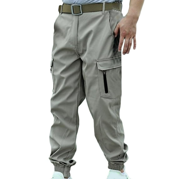 PuLe Men's Pants Hiking Pants Men Lightweight Travel Pants for Men Quick Dry Mens Fishing Pants Water Resistant Cargo Work Pants