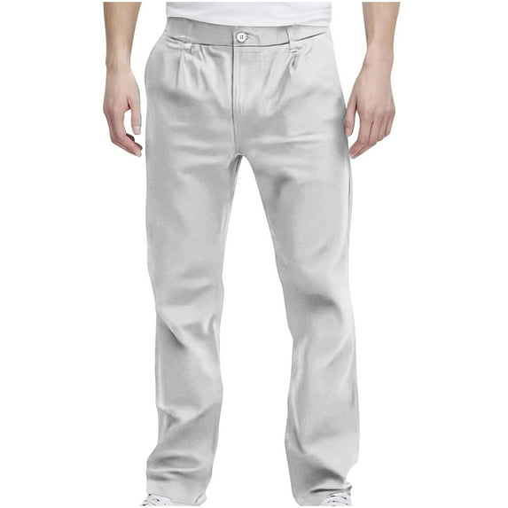 PuLe Men's Pants Men's Active Dress Pants Quick Dry Lightweight Casual Work Golf Trousers with Pockets