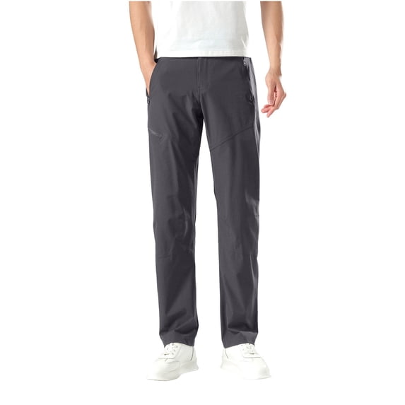 PuLe Men's Pants Mens Hiking Pants Lightweight Quick Dry Casual Cargo Pants Elastic Waist Water Resistant Work Pants with Belt