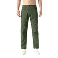 thumbnail image 1 of PuLe Men's Pants Mens Hiking Pants Lightweight Quick Dry Casual Cargo Pants Elastic Waist Water Resistant Work Pants with Belt, 1 of 9