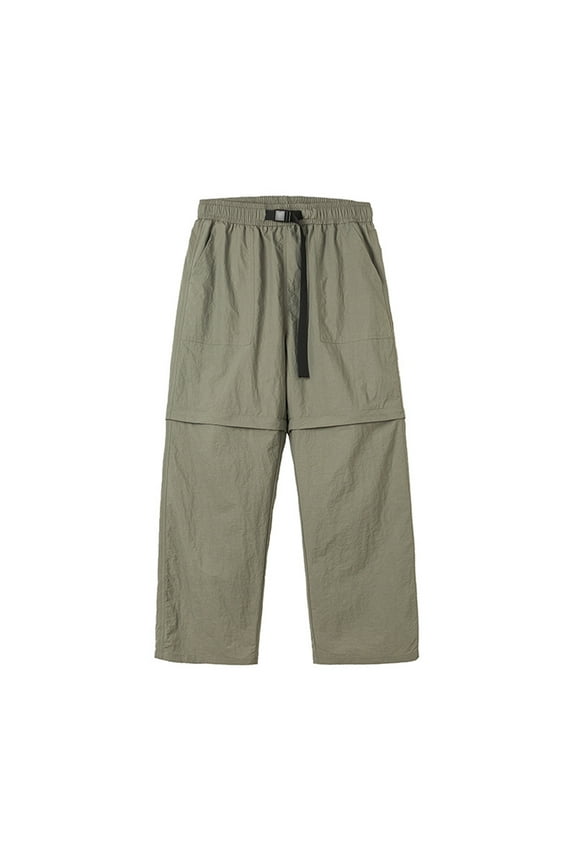 PuLe Men's Pants Mens Hiking Pants Quick Disassembly Outdoor Waterproof Quick Dry Zip Off Lightweight Fishing Safari Pants