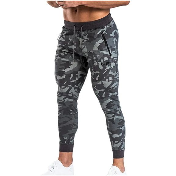 PuLe Men's Pants Mens Joggers Sweatpants Slim Fit Workout Training Thigh Mesh Gym Jogger Pants with Zipper Pockets