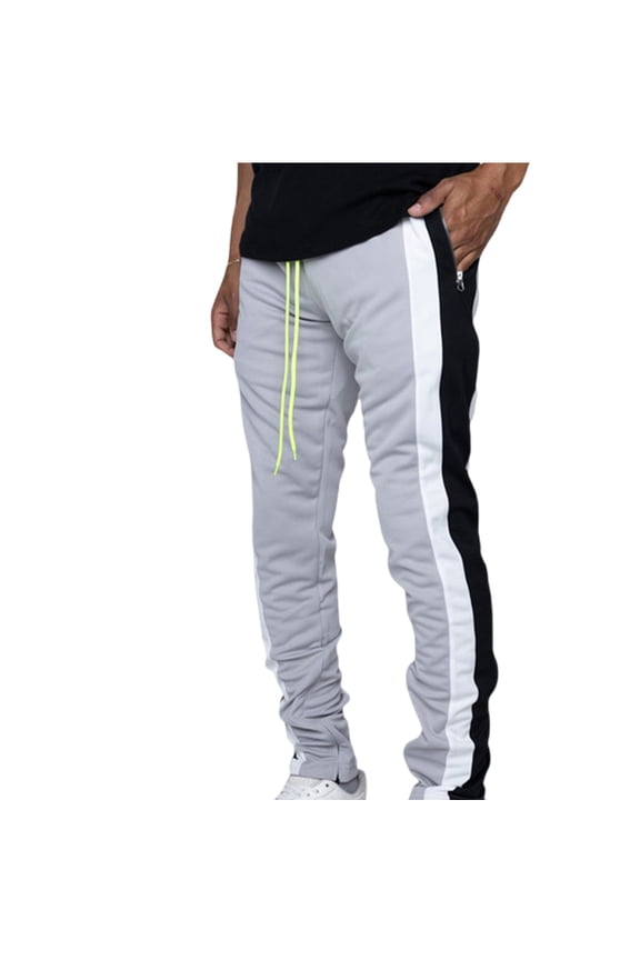 PuLe Men's Pants Mens Premium Slim Fit Athletic Fitness Fashion Urban Lifestyle Streetwear Bottoms 
