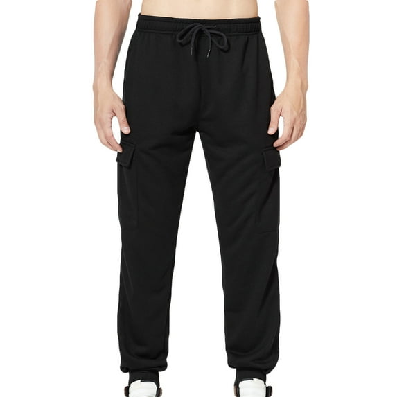 PuLe Men's Pants Work Cargo Pants for Men, Men's Camo Cargo Pants Sports Joggers Drawstring Relaxed Fit Outdoor Trousers with Pockets