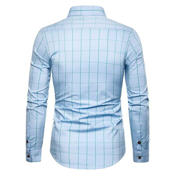 PuLe Rugby Shirt Men's Casual Shirts Fall Fashion Plaid Printed Plus Size Long Sleeves Button Lapel Vintage Dress Shirt Blouse Tops 